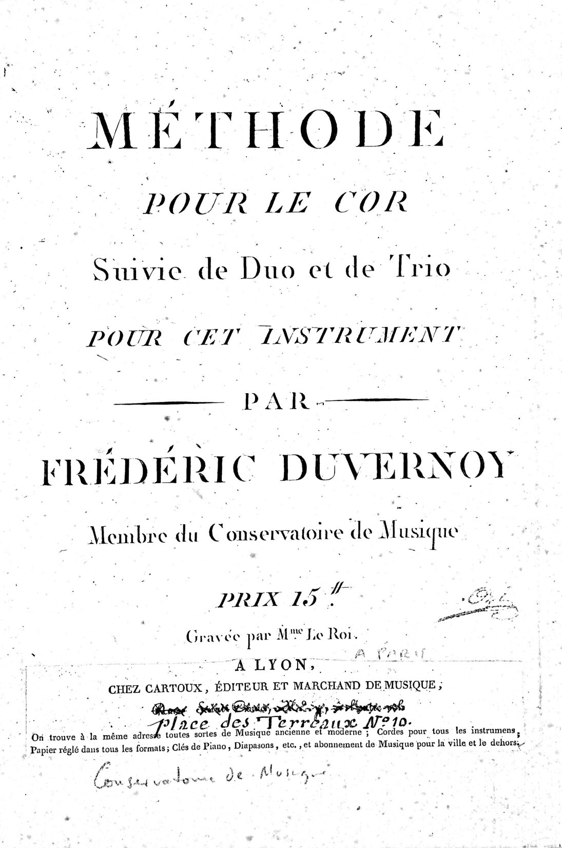 Duvernoy, F. - Method for the Horn (with colors!)