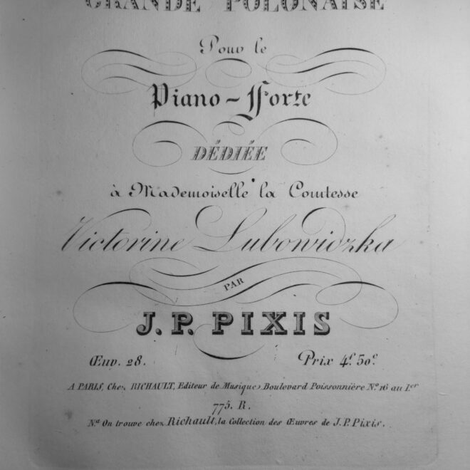 Pixis, J. P. - Grande Polonaise for Piano op.28