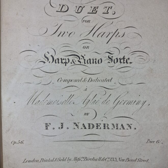 Naderman, F. J. - Duo for 2 Harps or Harp & Piano op.56