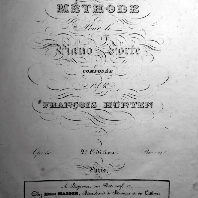 Hünten, F. - Method for the Pianoforte op.60